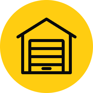 Closed garage door icon
